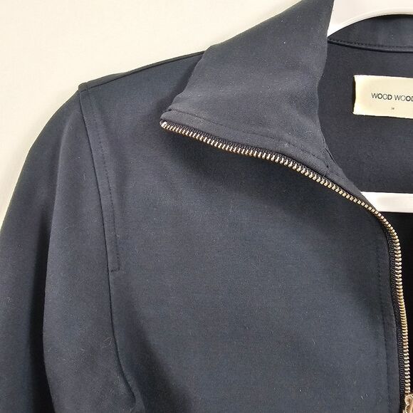 Wood Wood Half Zip Sweater in Navy Blue - Size 34 - Picture 3 of 12